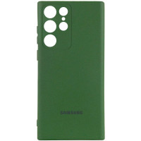 Чохол Silicone Cover Lakshmi Full Camera (AA) with logo для Samsung Galaxy S25 Ultra - Зелений / Dark green