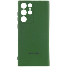Чохол Silicone Cover Lakshmi Full Camera (AA) with logo для Samsung Galaxy S25 Ultra - Зелений / Dark green