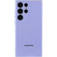 Чохол Silicone Cover Lakshmi Full Camera (AA) with logo для Samsung Galaxy S25 Ultra - Бузковий / Dasheen