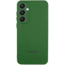 Чохол Silicone Cover Lakshmi Full Camera (AA) with logo для Samsung Galaxy S25 - Зелений / Dark green