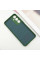 Чохол Silicone Cover Lakshmi Full Camera (AA) with logo для Samsung Galaxy S25 - Зелений / Dark green - фото