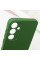 Чохол Silicone Cover Lakshmi Full Camera (AA) with logo для Samsung Galaxy S25 - Зелений / Dark green - фото