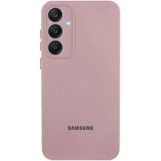 Чехол Silicone Cover Lakshmi Full Camera (AA) with logo для Samsung Galaxy S25 - Розовый / Pink Sand