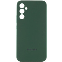 Чохол Silicone Cover Lakshmi Full Camera (AA) with logo для Samsung Galaxy A36 5G - Зелений / Dark green