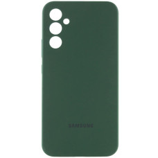 Чехол Silicone Cover Lakshmi Full Camera (AA) with logo для Samsung Galaxy A56 5G - Зеленый / Dark green