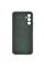 Чохол Silicone Cover Lakshmi Full Camera (AA) with logo для Samsung Galaxy A56 5G - Зелений / Dark green - фото