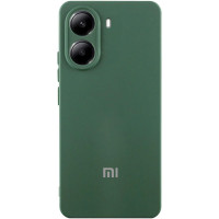 Чехол Silicone Cover Lakshmi Full Camera (AA) with logo для Xiaomi Poco X7 Pro - Зеленый / Dark green