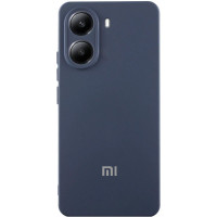Чохол Silicone Cover Lakshmi Full Camera (AA) with logo для Xiaomi Poco X7 Pro - Синій / Midnight Blue