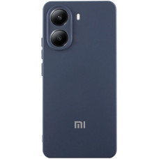 Чохол Silicone Cover Lakshmi Full Camera (AA) with logo для Xiaomi Poco X7 Pro - Синій / Midnight Blue
