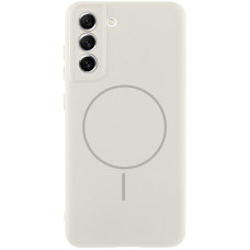 Чохол Silicone Cover Lakshmi Full Camera (AA) with MagFit для Samsung Galaxy S21 FE - Білий / White