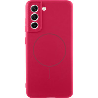 Чохол Silicone Cover Lakshmi Full Camera (AA) with MagFit для Samsung Galaxy S21 FE - Червоний / Rose Red
