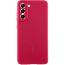 Чохол Silicone Cover Lakshmi Full Camera (AA) with MagFit для Samsung Galaxy S21 FE - Червоний / Rose Red