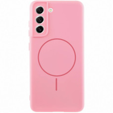 Чохол Silicone Cover Lakshmi Full Camera (AA) with MagFit для Samsung Galaxy S21 FE - Рожевий / Light pink