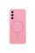 Чохол Silicone Cover Lakshmi Full Camera (AA) with MagFit для Samsung Galaxy S21 FE - Рожевий / Light pink - фото