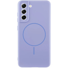 Чохол Silicone Cover Lakshmi Full Camera (AA) with MagFit для Samsung Galaxy S21 FE - Бузковий / Dasheen