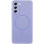 Чохол Silicone Cover Lakshmi Full Camera (AA) with MagFit для Samsung Galaxy S21 FE - Бузковий / Dasheen