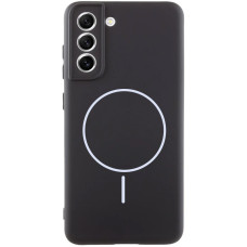 Чохол Silicone Cover Lakshmi Full Camera (AA) with MagFit для Samsung Galaxy S21 FE - Чорний / Black