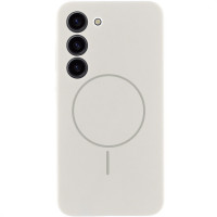 Custodia Silicone Cover Lakshmi Full Camera (AA) with MagFit per Samsung Galaxy S23 - Bianco / White