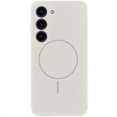 Чохол Silicone Cover Lakshmi Full Camera (AA) with MagFit для Samsung Galaxy S23 - Білий / White