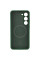 Чохол Silicone Cover Lakshmi Full Camera (AA) with MagFit для Samsung Galaxy S23 - Зелений / Dark green - фото