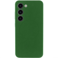 Чохол Silicone Cover Lakshmi Full Camera (AA) with MagFit для Samsung Galaxy S23 - Зелений / Dark green