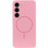 Чехол Silicone Cover Lakshmi Full Camera (AA) with MagFit для Samsung Galaxy S23 - Розовый / Light pink