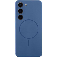 Чохол Silicone Cover Lakshmi Full Camera (AA) with MagFit для Samsung Galaxy S23 - Синій / Navy blue