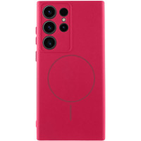 Чохол Silicone Cover Lakshmi Full Camera (AA) with MagFit для Samsung Galaxy S24 Ultra - Червоний / Rose Red