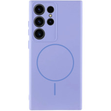 Чохол Silicone Cover Lakshmi Full Camera (AA) with MagFit для Samsung Galaxy S24 Ultra - Бузковий / Dasheen