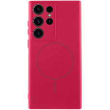 Чохол Silicone Cover Lakshmi Full Camera (AA) with MagFit для Samsung Galaxy S25 Ultra - Червоний / Rose Red