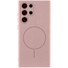 Чехол Silicone Cover Lakshmi Full Camera (AA) with MagFit для Samsung Galaxy S25 Ultra - Розовый / Pink Sand