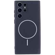 Чехол Silicone Cover Lakshmi Full Camera (AA) with MagFit для Samsung Galaxy S25 Ultra - Темно-синий / Midnight blue