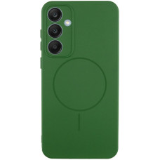 Чохол Silicone Cover Lakshmi Full Camera (AA) with MagFit для Samsung Galaxy S25 - Зелений / Dark green