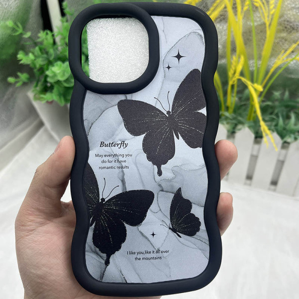 Чехол TPU Cloudy Pictures для Apple iPhone 14 Pro (6.1) - Butterflies - фото