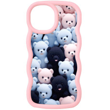 Чехол TPU Cloudy Pictures для Apple iPhone 15 (6.1) - Bears