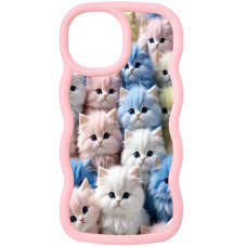 Чехол TPU Cloudy Pictures для Apple iPhone 15 (6.1) - Kittens