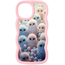 Чехол TPU Cloudy Pictures для Apple iPhone 15 (6.1) - Owls