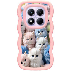 Чехол TPU Cloudy Pictures для Xiaomi Redmi Note 14 Pro 4G - Kittens