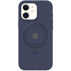 Чехол Silicone Case Full Protective with Ring для Apple iPhone 11 (6.1) - Dark Blue