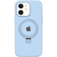 Чохол Silicone Case Full Protective with Ring для Apple iPhone 11 (6.1) - Blue