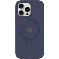 Чехол Silicone Case Full Protective with Ring для Apple iPhone 12 Pro / 12 (6.1) - Dark Blue