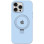 Чехол Silicone Case Full Protective with Ring для Apple iPhone 12 Pro Max (6.7) - Blue