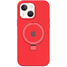 Чехол Silicone Case Full Protective with Ring для Apple iPhone 13 / 14 (6.1) - Red