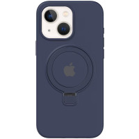 Чохол Silicone Case Full Protective with Ring для Apple iPhone 15 (6.1) - Dark Blue