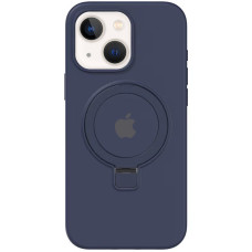 Чохол Silicone Case Full Protective with Ring для Apple iPhone 15 (6.1) - Dark Blue