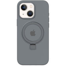 Чохол Silicone Case Full Protective with Ring для Apple iPhone 15 (6.1) - Grey