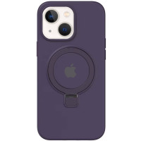 Чохол Silicone Case Full Protective with Ring для Apple iPhone 15 (6.1) - Purple