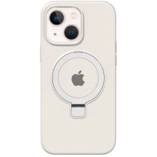 Чохол Silicone Case Full Protective with Ring для Apple iPhone 15 (6.1) - White
