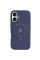 Чохол Silicone Case Full Protective with Ring для Apple iPhone 16 (6.1) - Dark Blue - фото