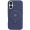 Чехол Silicone Case Full Protective with Ring для Apple iPhone 16 (6.1) - Dark Blue